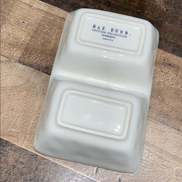 Rae Dunn bowl divided‎ trinket tray NWOT - Picture 3 of 3